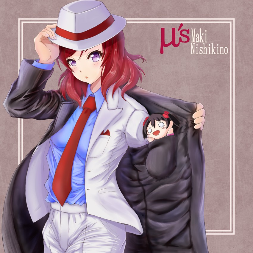 nishikino maki, yazawa nico, and michael jackson (love live! and 2 more) drawn by macken666