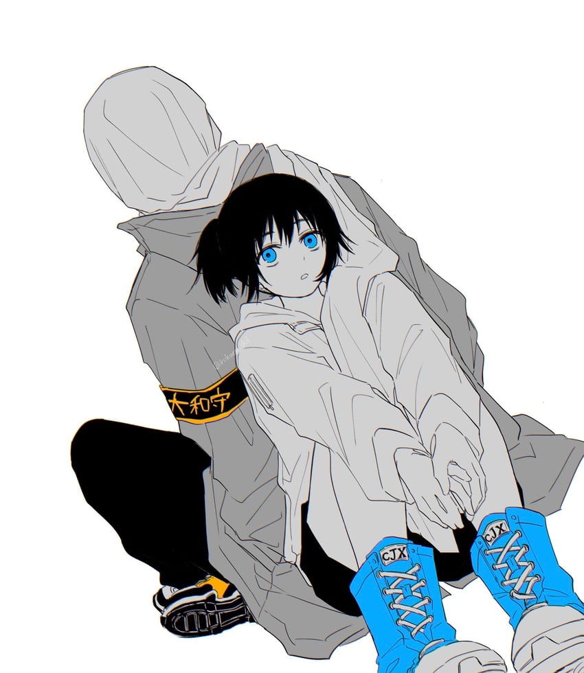 higashi azuma and otta ely (choujin x) drawn by rokuen_skd
