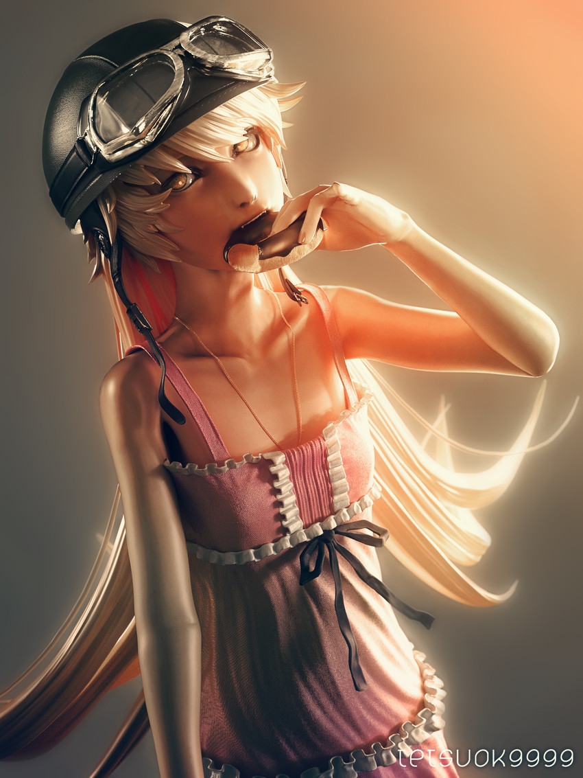 oshino shinobu (monogatari and 1 more) drawn by muramasa_(tetsuok9999)