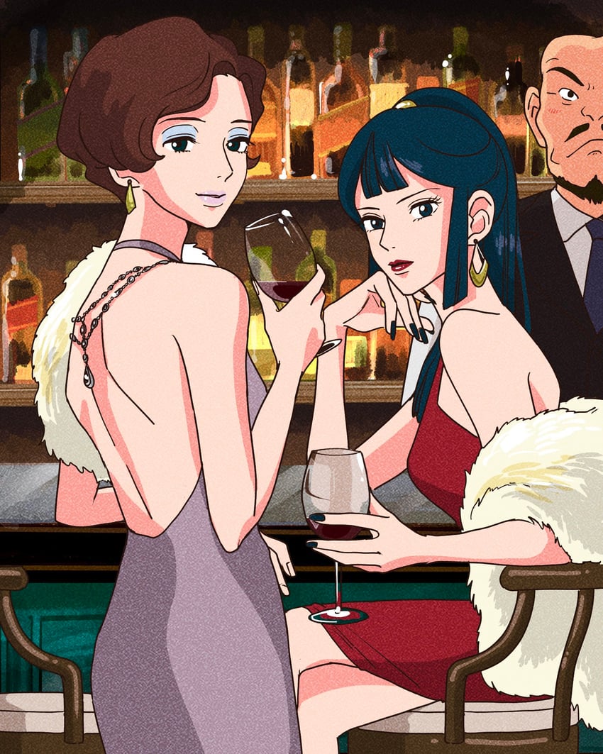 eboshi, gina, and gonza (studio ghibli and 2 more) drawn by rikaco1988