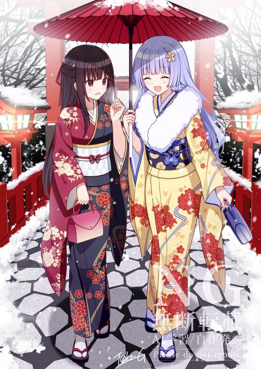 tokisaki kurumi and izayoi miku (date a live) drawn by t@ke-g
