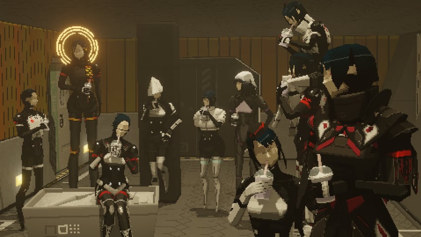 falke, kolibri, eule, storch, star, and 2 more (signalis) drawn by apnoiac