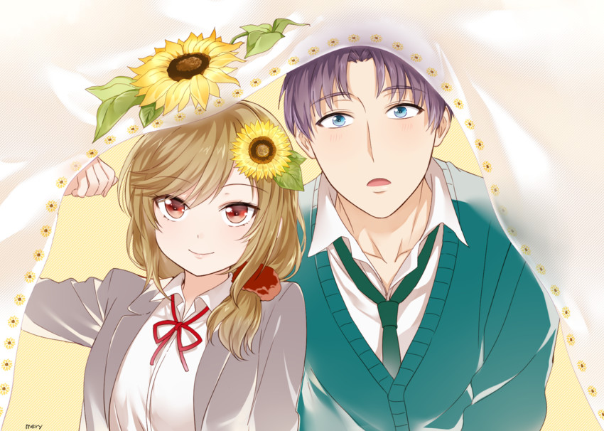 seo yuzuki and wakamatsu hirotaka (gekkan shoujo nozaki-kun) drawn by mery_(yangmalgage)