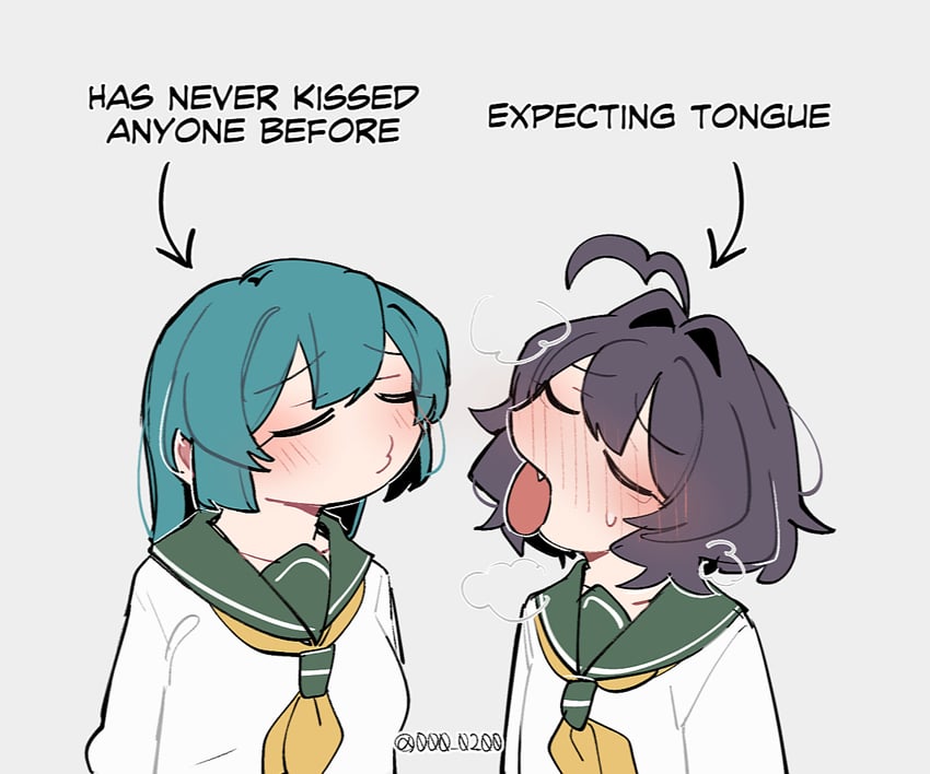 hiiragi utena and minakami sayo (mahou shoujo ni akogarete) drawn by an_sin