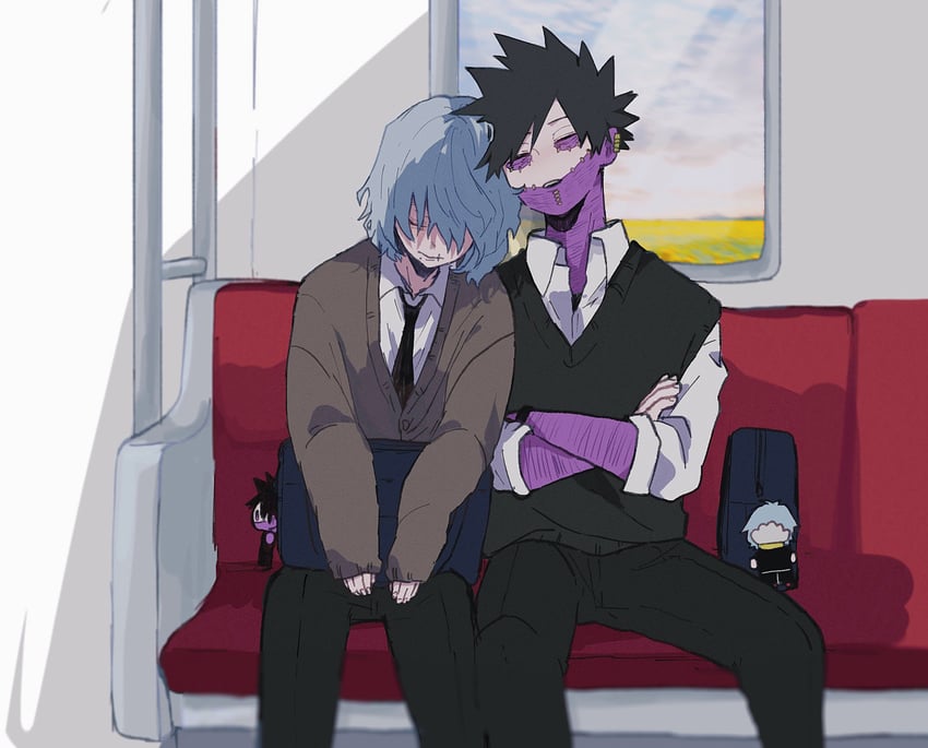 dabi and shigaraki tomura (boku no hero academia) drawn by ametaro_(ixxxzu)