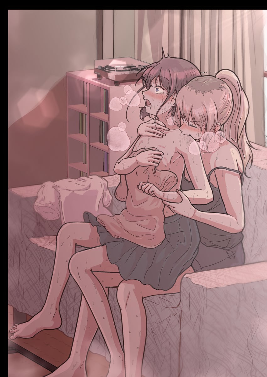 iseri nina and kawaragi momoka (girls band cry) drawn by 5tb
