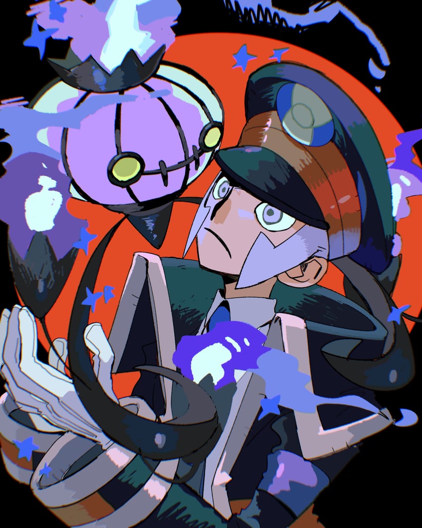 ingo and chandelure (pokemon and 1 more) drawn by onigiri_(ahku5522)