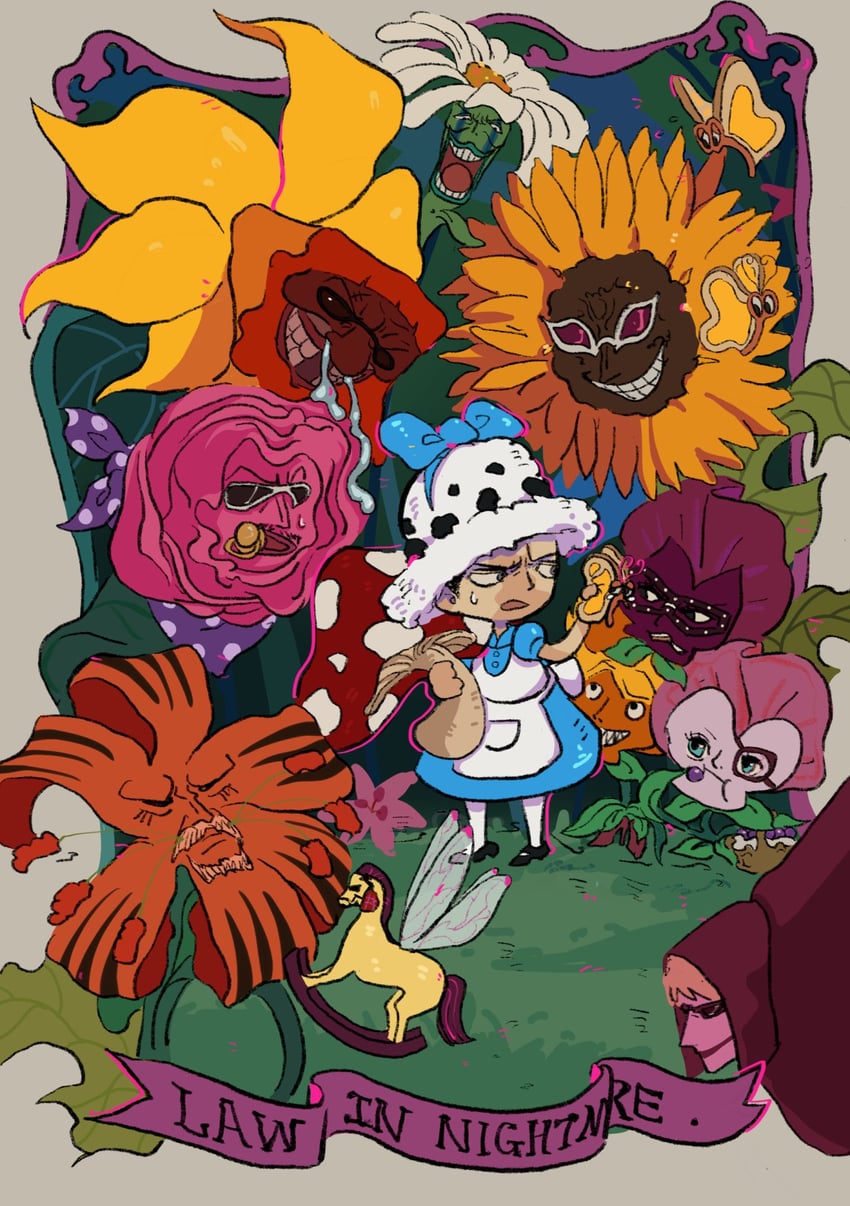 trafalgar law, donquixote doflamingo, donquixote rocinante, baby 5, sugar, and 6 more (one piece and 1 more) drawn by fengcheche