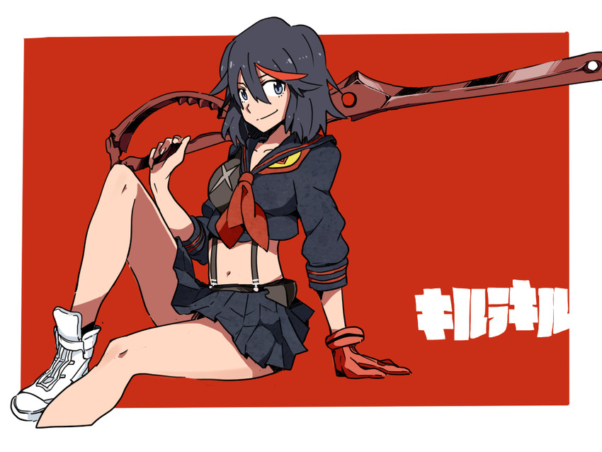 matoi ryuuko and senketsu (kill la kill) drawn by kaika