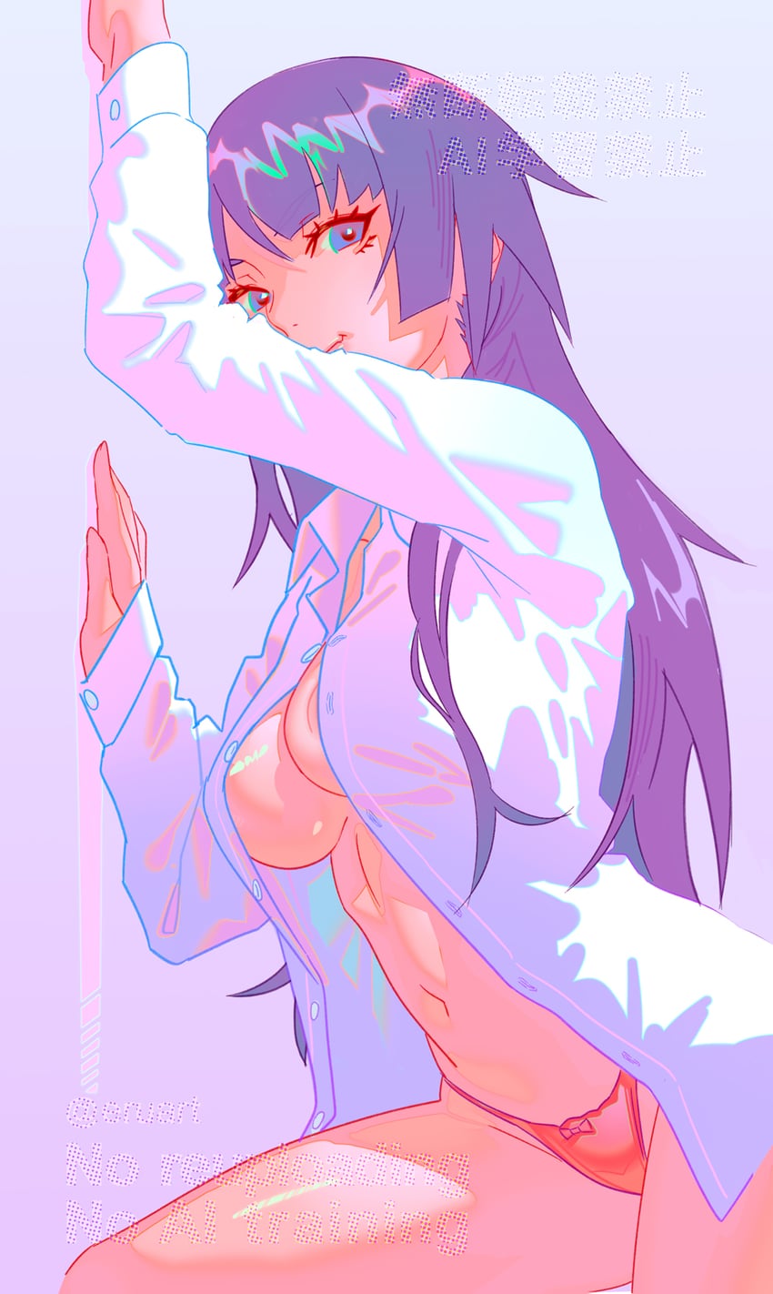 senjougahara hitagi (monogatari and 1 more) drawn by rapa_rachi