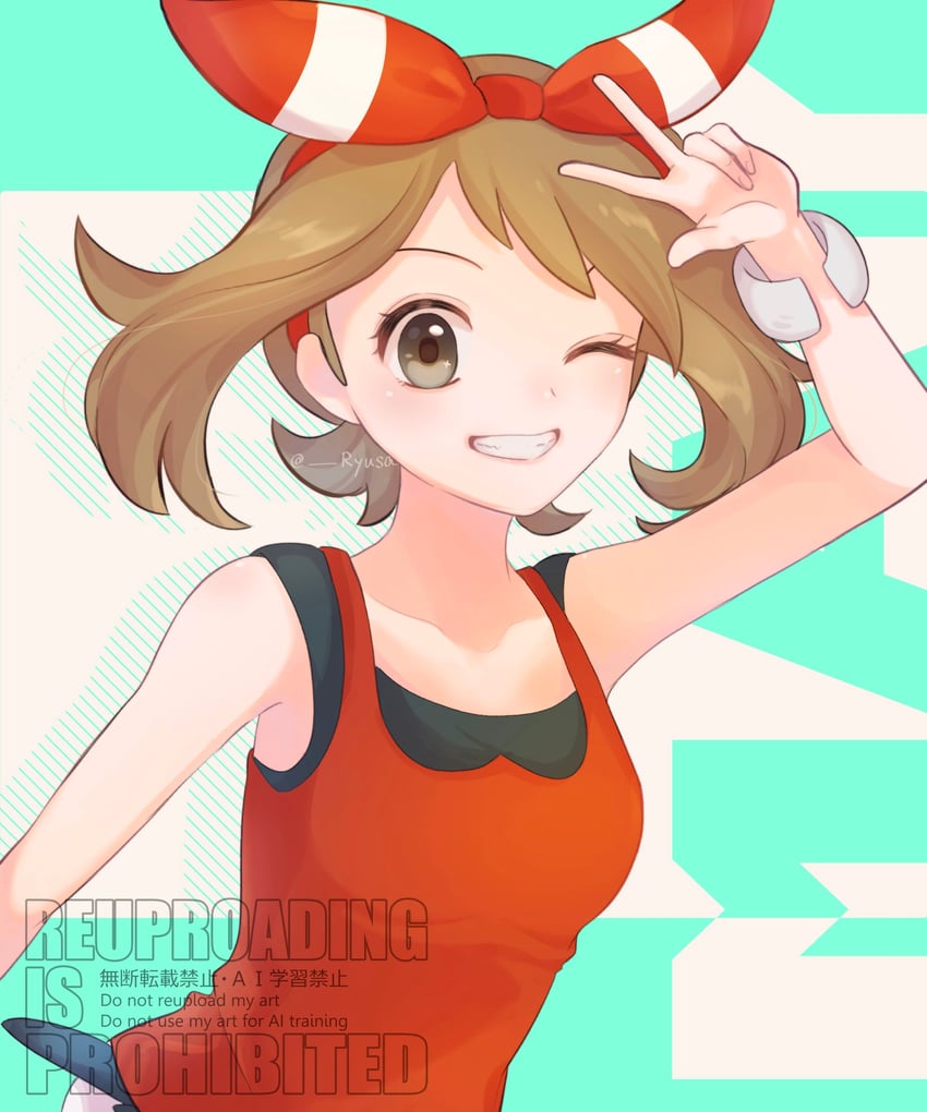 may (pokemon and 1 more) drawn by ryusa_(gjgd7445)