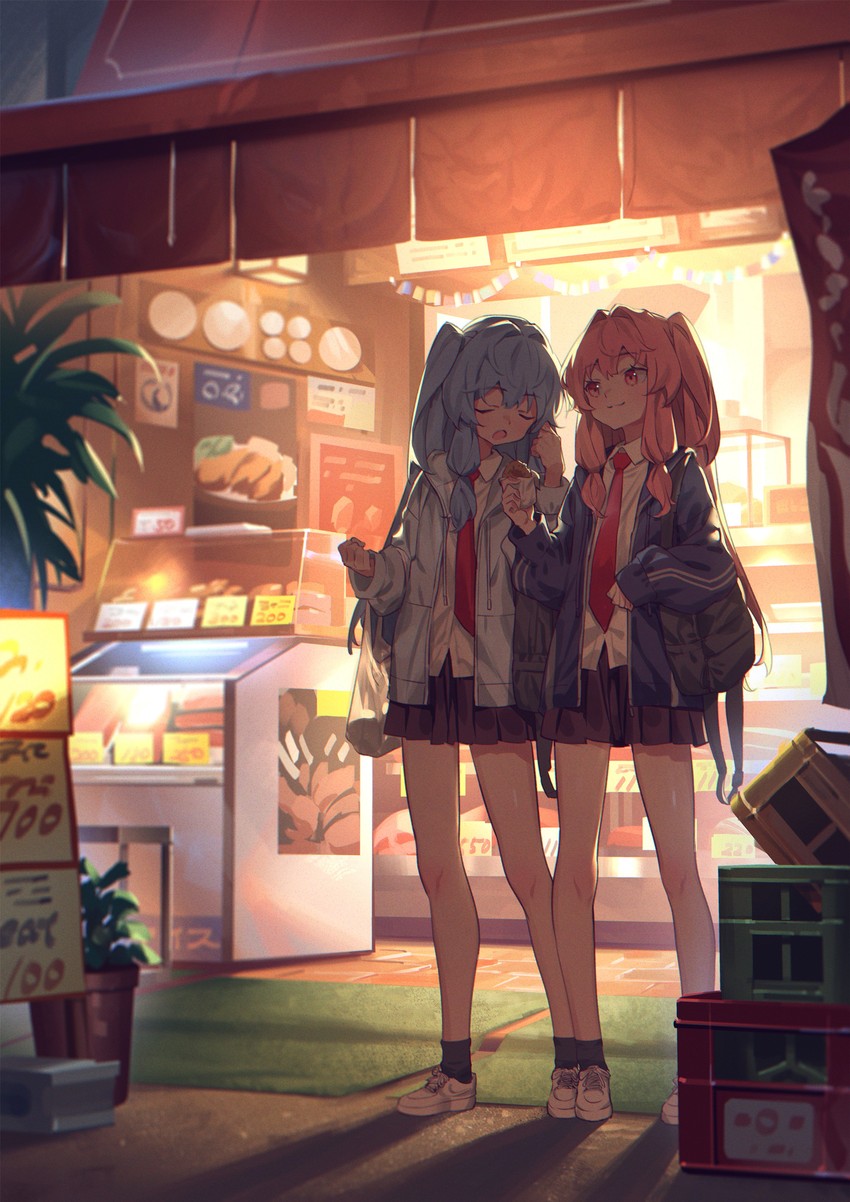 kotonoha akane and kotonoha aoi (voiceroid) drawn by yamamomo_(plank)