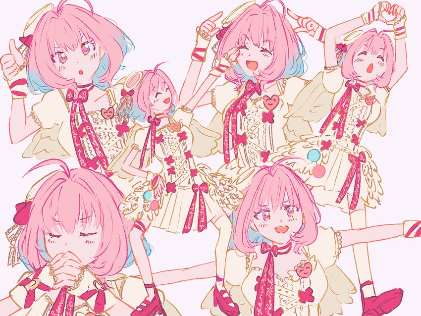 yumemi riamu (idolmaster and 1 more) drawn by hamachamu