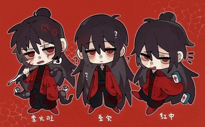 li huowang, li sui, ji zai, zhuge yuan, and hong zhong (dao gui yi xian) drawn by wutishoupang