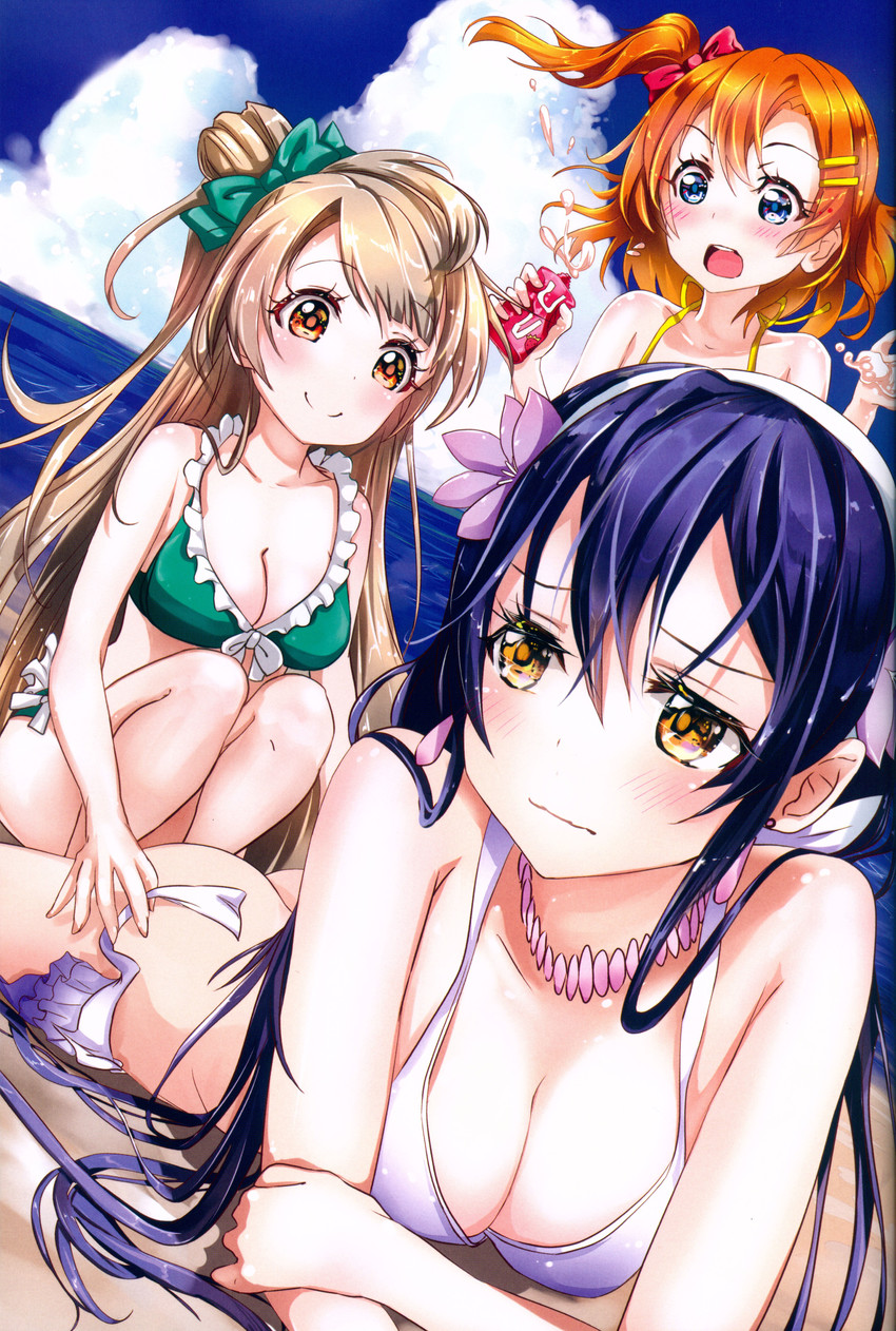 sonoda umi, minami kotori, and kosaka honoka (love live! and 1 more) drawn by keepout