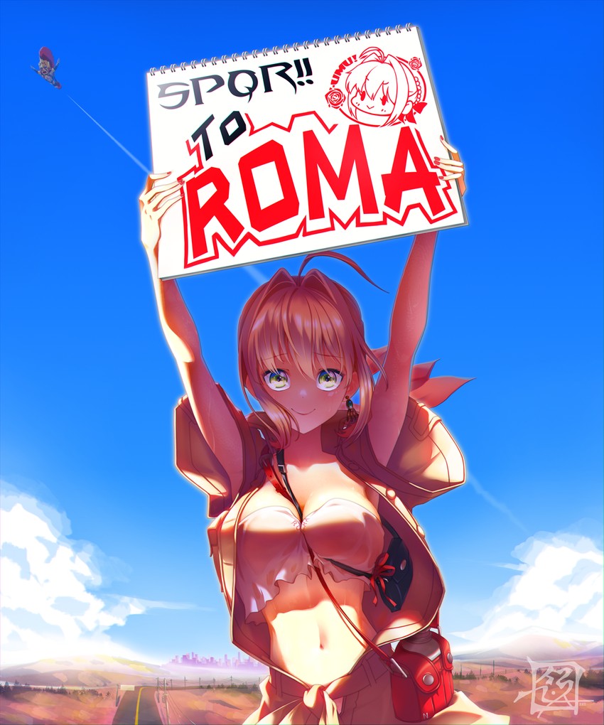 nero claudius and romulus (fate and 2 more) drawn by suryua