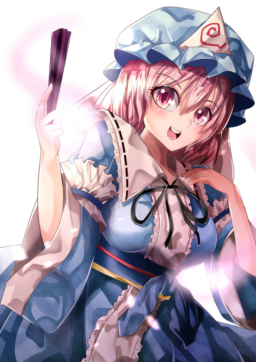 saigyouji yuyuko (touhou) drawn by mahoro_(minase_mahoro)