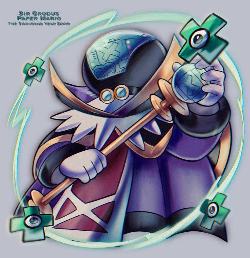 sir grodus and grodus x (mario and 2 more) drawn by commshoo
