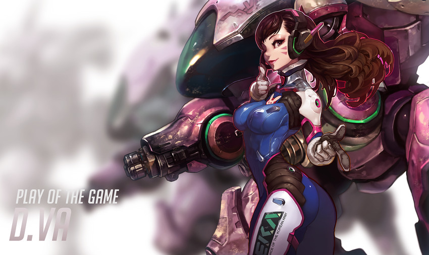 d.va (overwatch and 1 more) drawn by duto