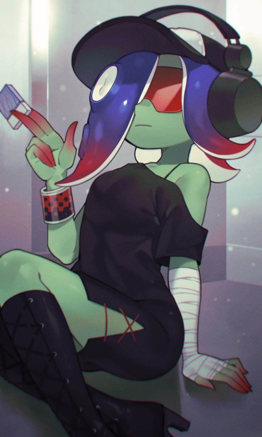 dedf1sh (splatoon and 4 more) drawn by prat_rat