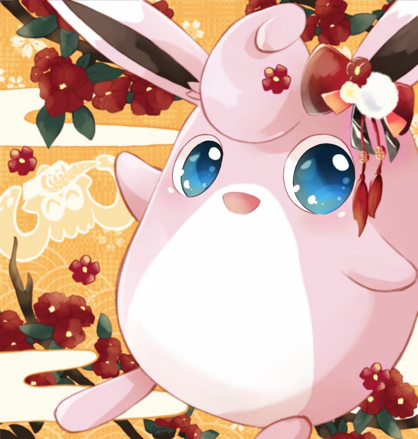 inkling player character and wigglytuff (pokemon and 1 more) drawn by asakirirokuyu