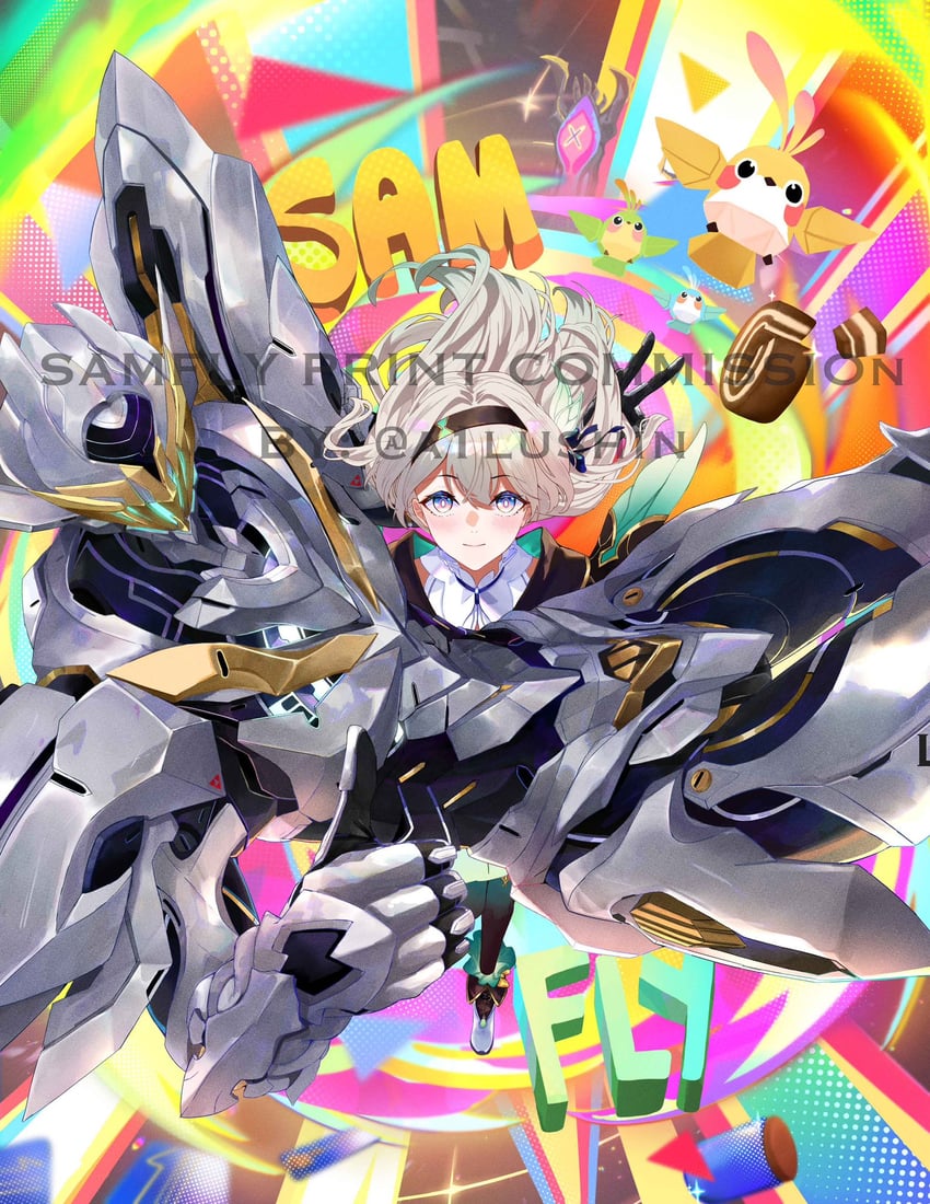firefly and sam (honkai and 1 more) drawn by ailushin
