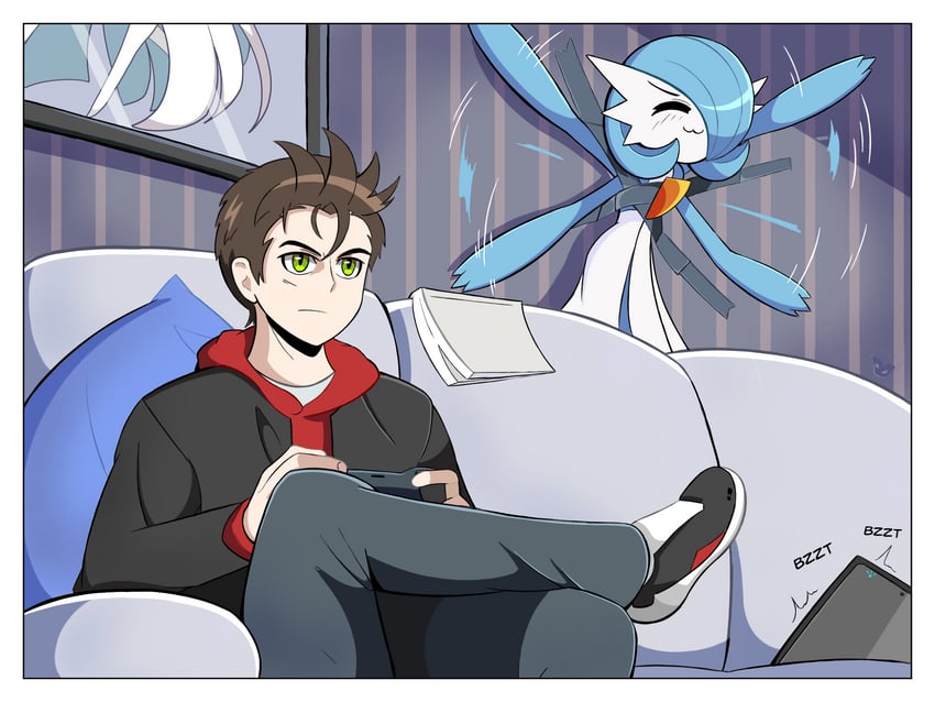 gardevoir (original and 1 more) drawn by mr._death
