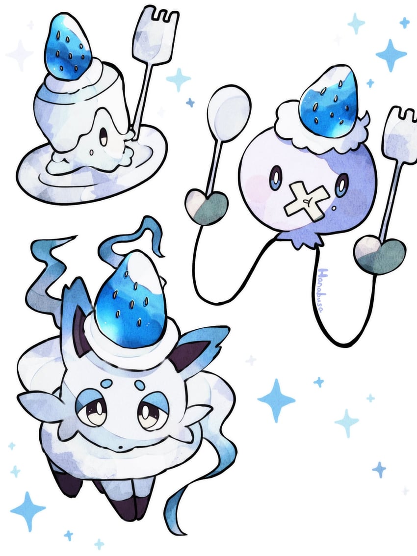 litwick, drifloon, and hisuian zorua (pokemon) drawn by hanabusaoekaki