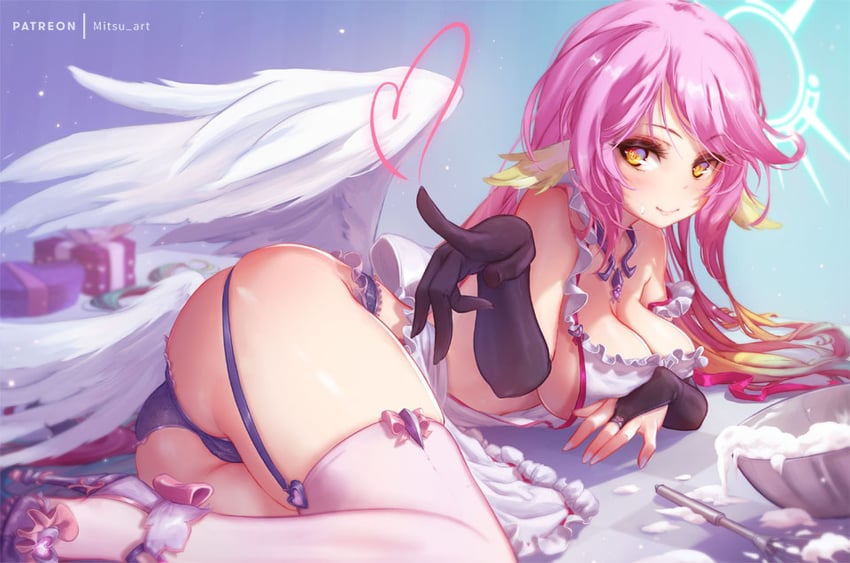 jibril (no game no life) drawn by mitsu_(mitsu_art)