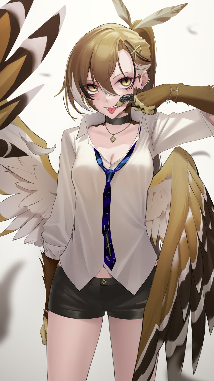nanashi mumei (hololive and 1 more) drawn by somebody_(leiking00)