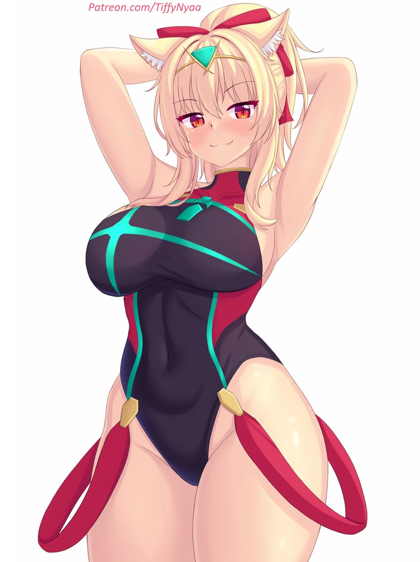 pyra and tiffy (original and 2 more) drawn by nottytiffy