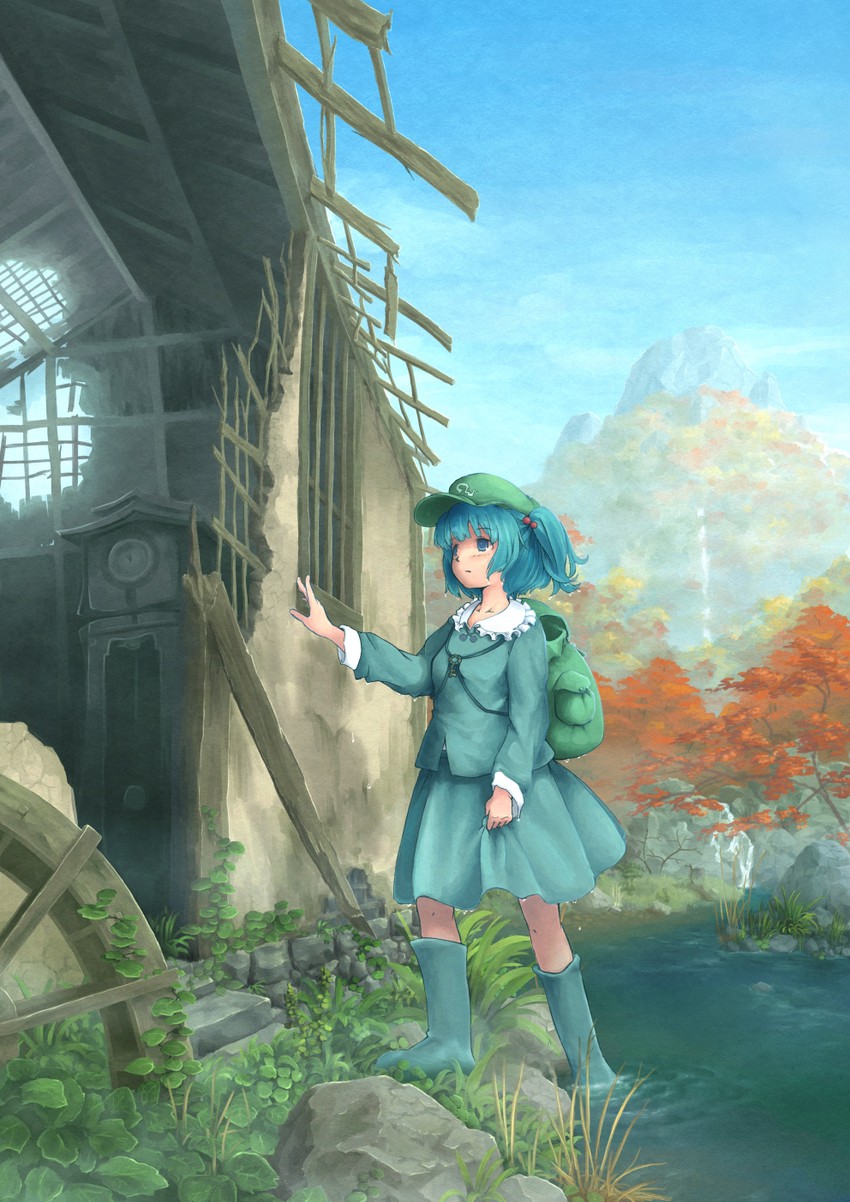 kawashiro nitori (touhou) drawn by pochi_(poti1990)