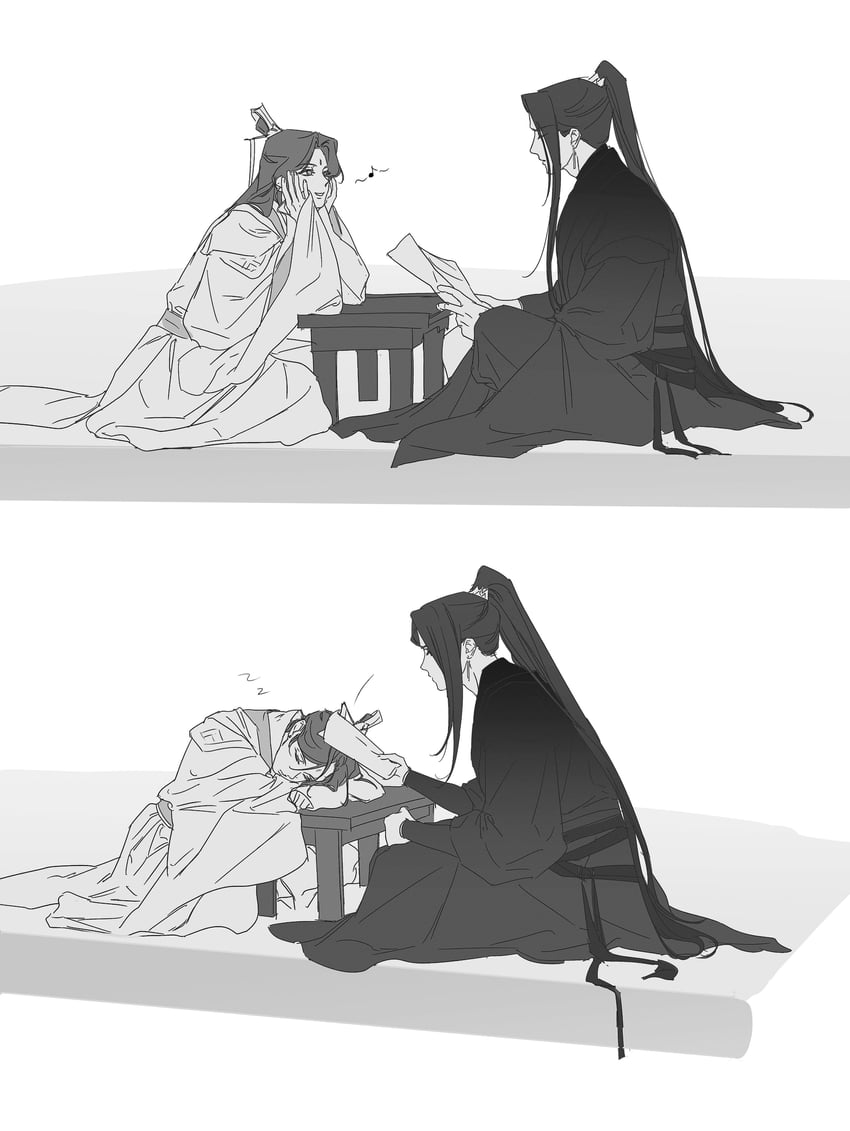 shi qingxuan and ming yi (tianguan cifu) drawn by ea_ateu