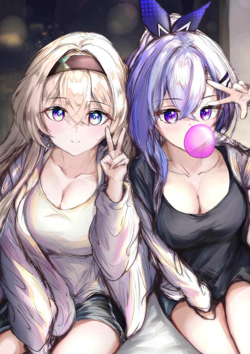 firefly and silver wolf (honkai and 1 more) drawn by e20_(79324944)