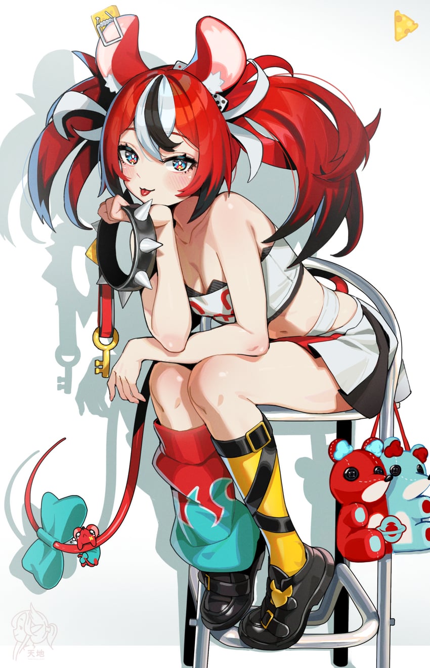 hakos baelz (hololive and 1 more) drawn by tenchi_mayo