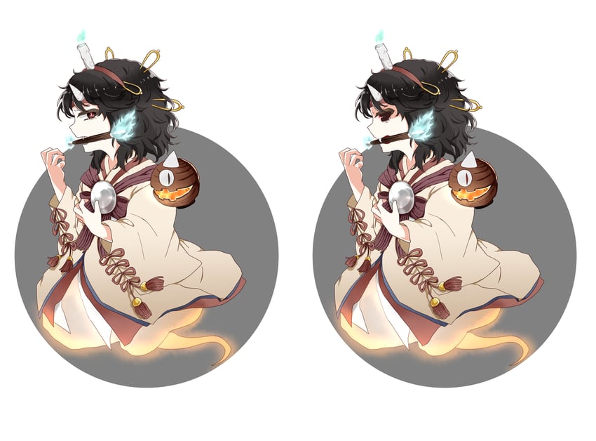 taira no chouki and burabura (len'en and 1 more) drawn by kijipoko