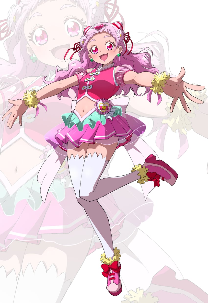 nono hana and cure yell (precure and 1 more) drawn by ankou_kyoudai