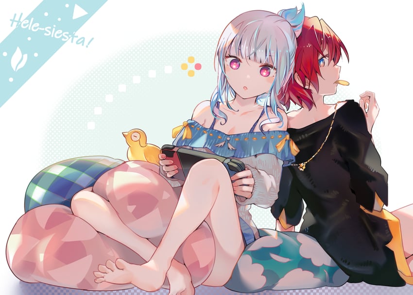 lize helesta, ange katrina, and sebastian piyodore (nijisanji) drawn by inaeda_kei