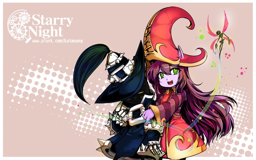 lulu, pix, and veigar (league of legends) drawn by kate_wong