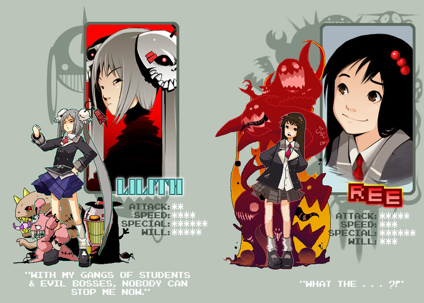 ree and lilith (original) drawn by shaun_healey