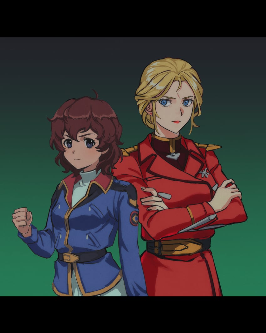 char aznable and amuro ray (gundam and 1 more) drawn by yy0880yy