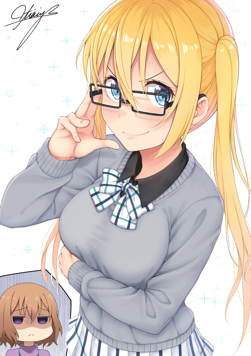 hinata kaho and hoshikawa mafuyu (blend s) drawn by ochiai_miyabi