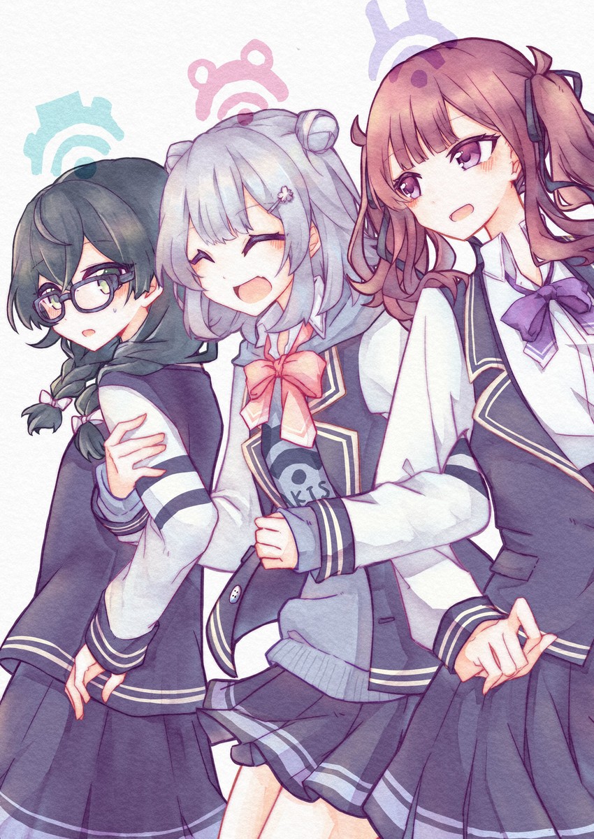 koharu rikka, natsuki karin, and hanakuma chifuyu (synthesizer v and 1 more) drawn by mi_nsh