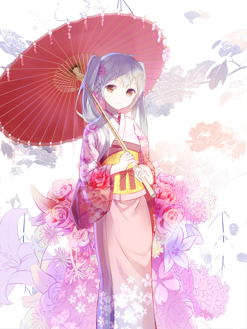 hatsune miku (vocaloid and 1 more) drawn by x-red_flower