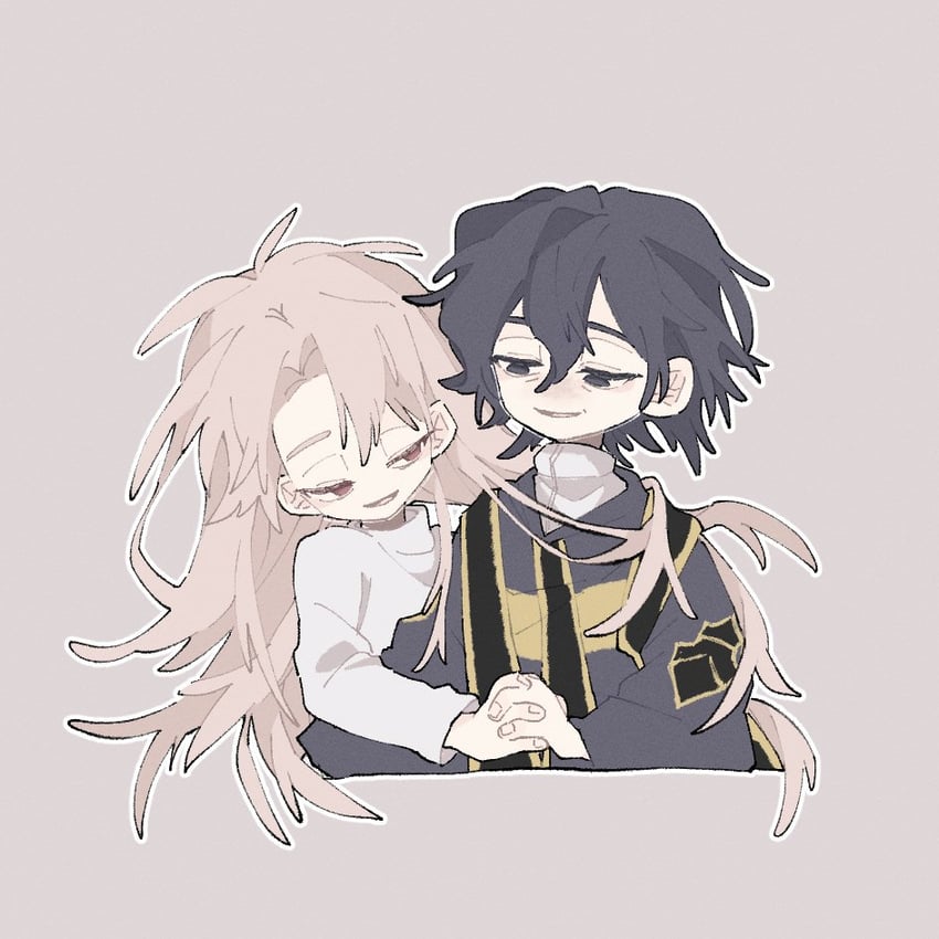 hatsutori hajime and utsugi noriyuki (saibou shinkyoku) drawn by marrrrrralv