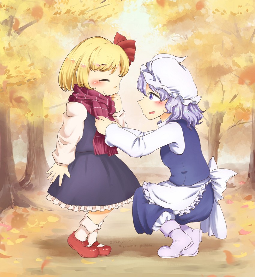 rumia and letty whiterock (touhou) drawn by calcmis_gowa