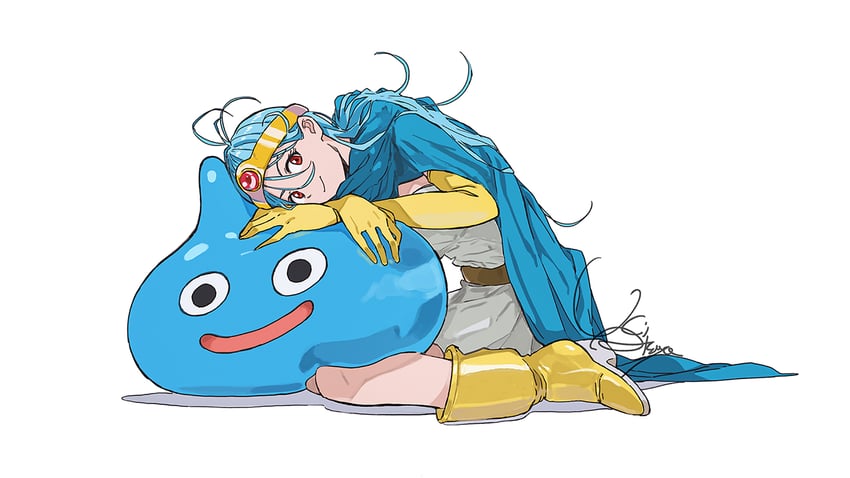 slime and sage (dragon quest and 1 more) drawn by uki_atsuya
