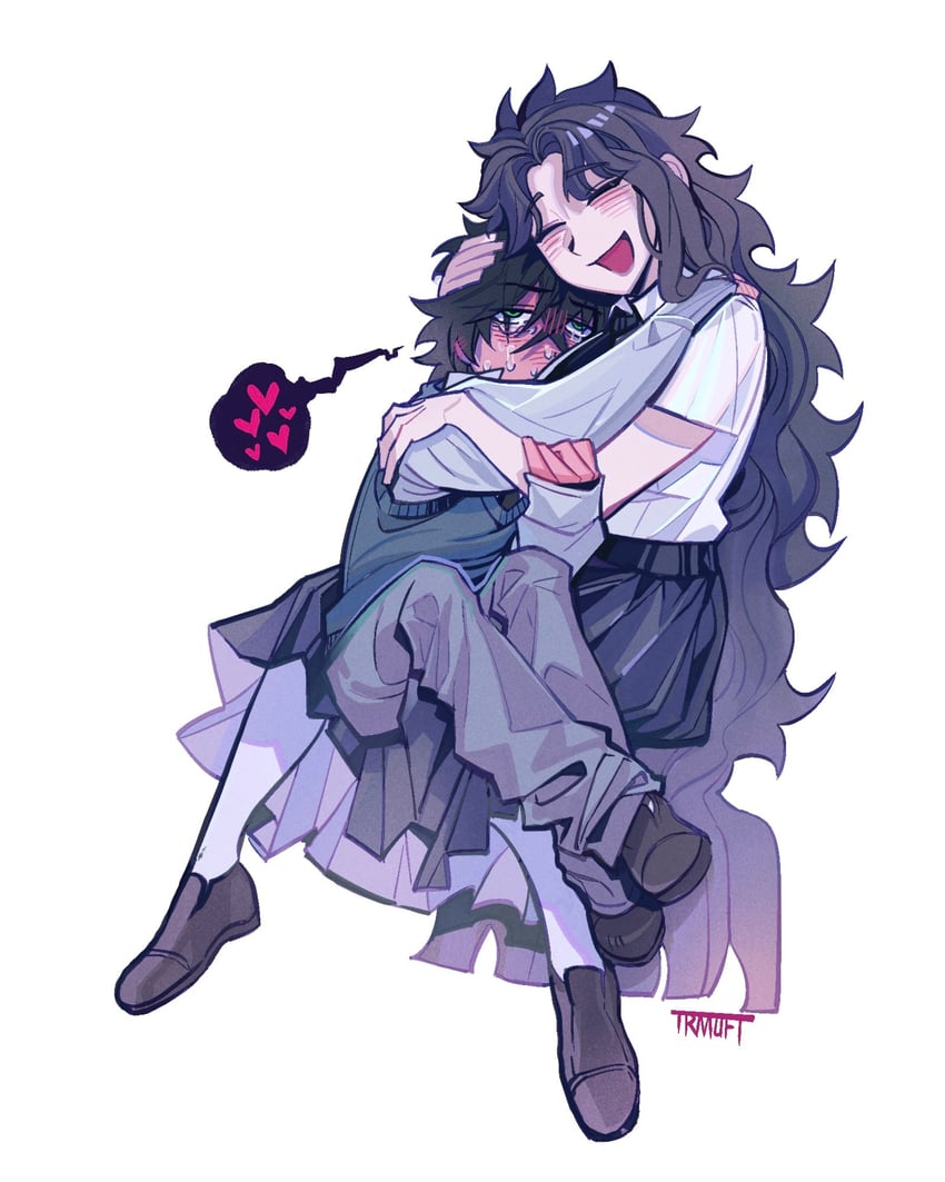 player character, kylar, and bao (degrees of lewdity) drawn by hanstrmoft