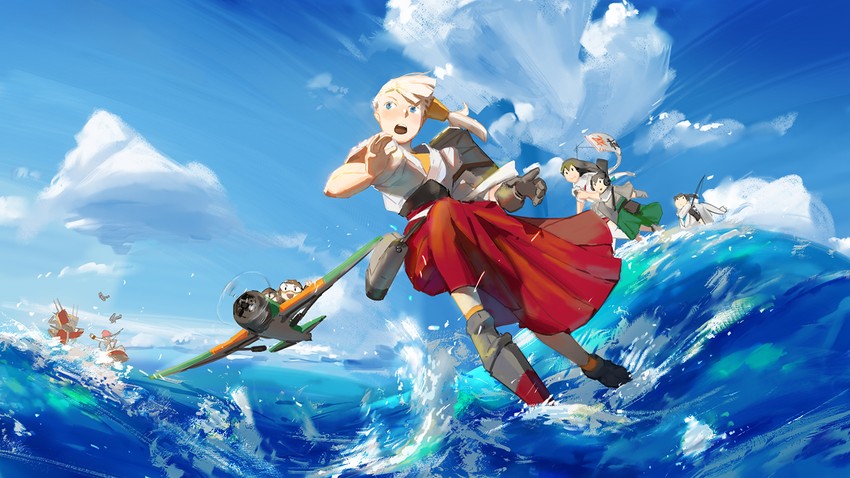kaga, akagi, bismarck, fairy, ark royal, and 6 more (kantai collection) drawn by ye_fan
