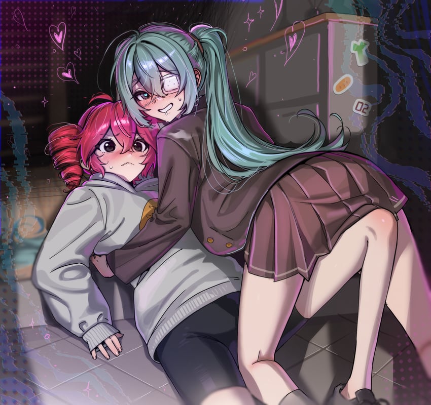 hatsune miku and kasane teto (vocaloid and 3 more) drawn by aa2mee